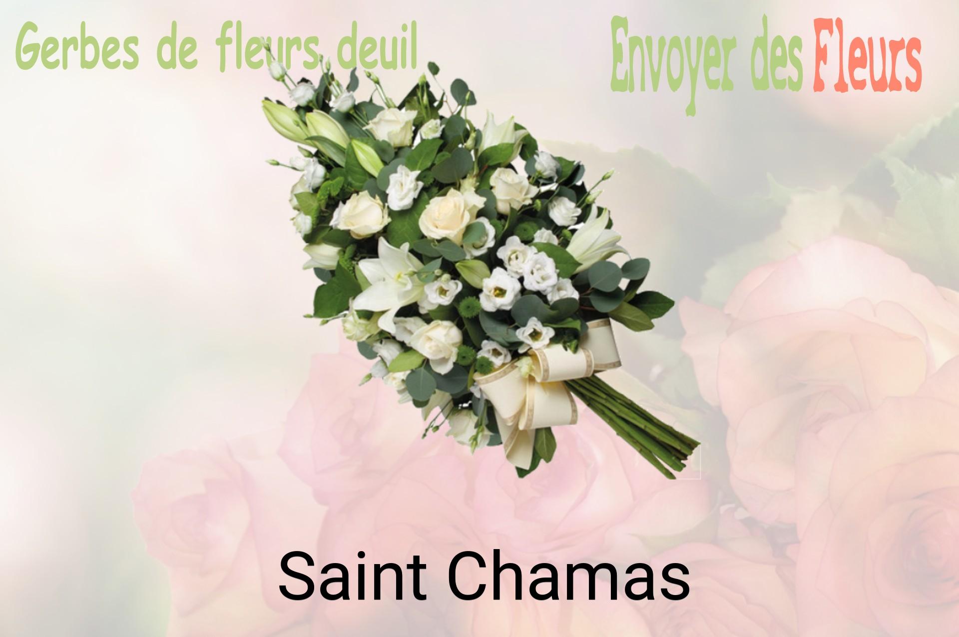 Gerbe de fleurs de deuil livrée à Saint-Chamas